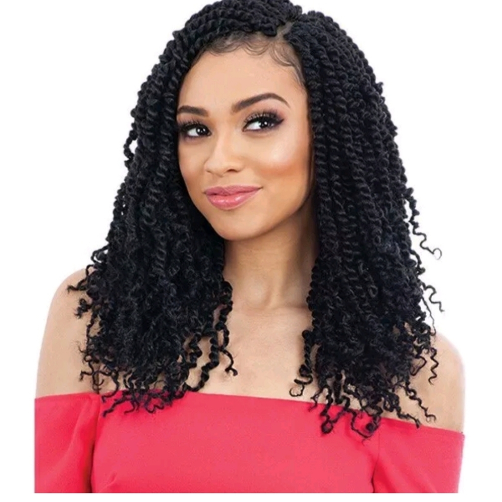 FREETRESS SYNTHETIC CROCHET BRAID - 2X SPRING TWIST 12" Dark Brown